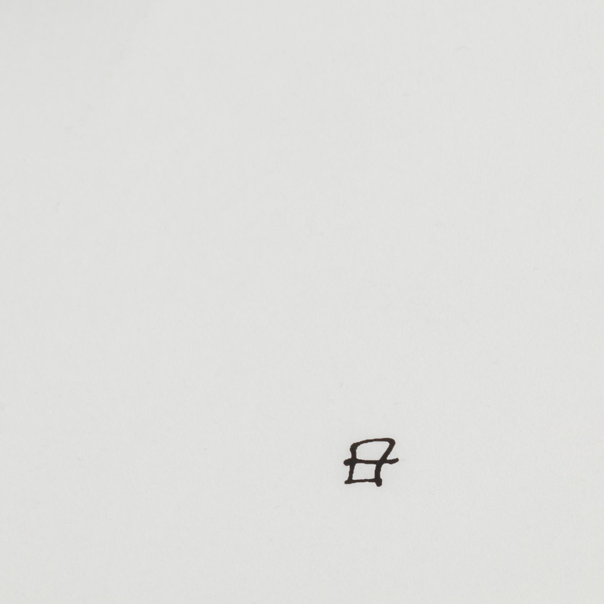 Eduardo Chillida, serigrafi, 1982, signerad i trycket.