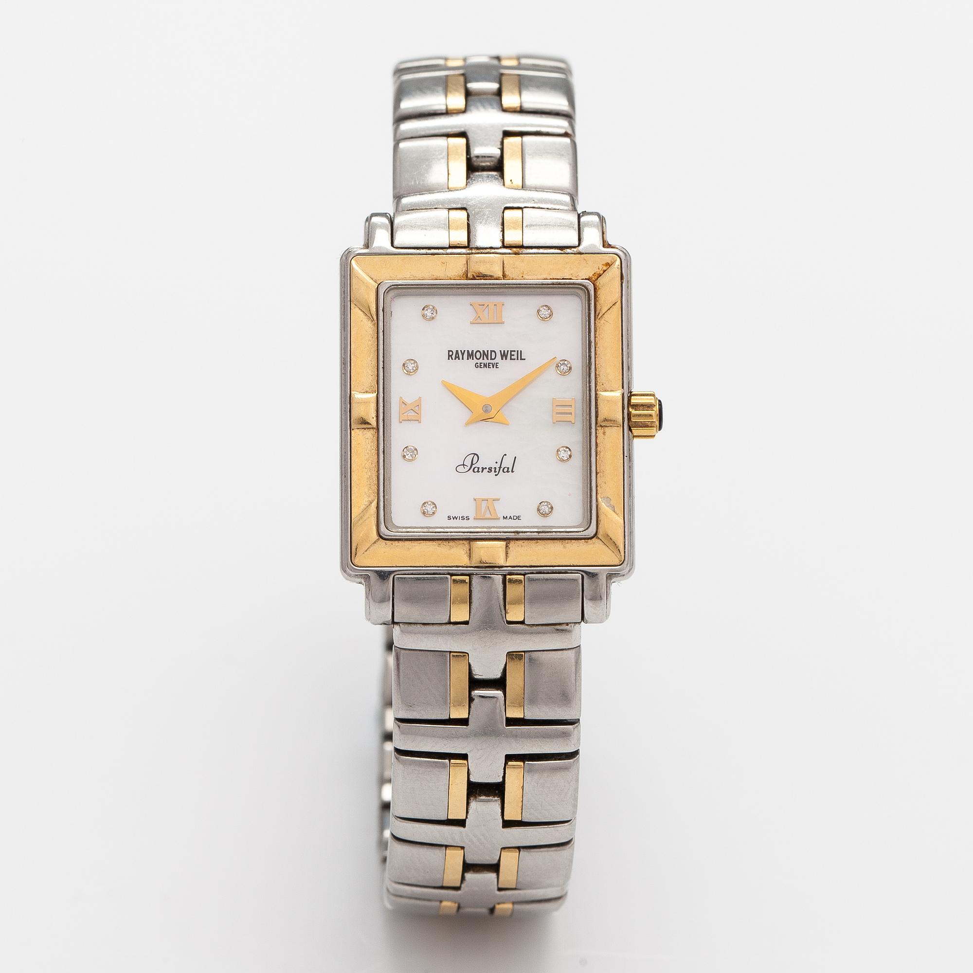 RAYMOND WEIL, Parsifal, rannekello, 22 x 14 mm.