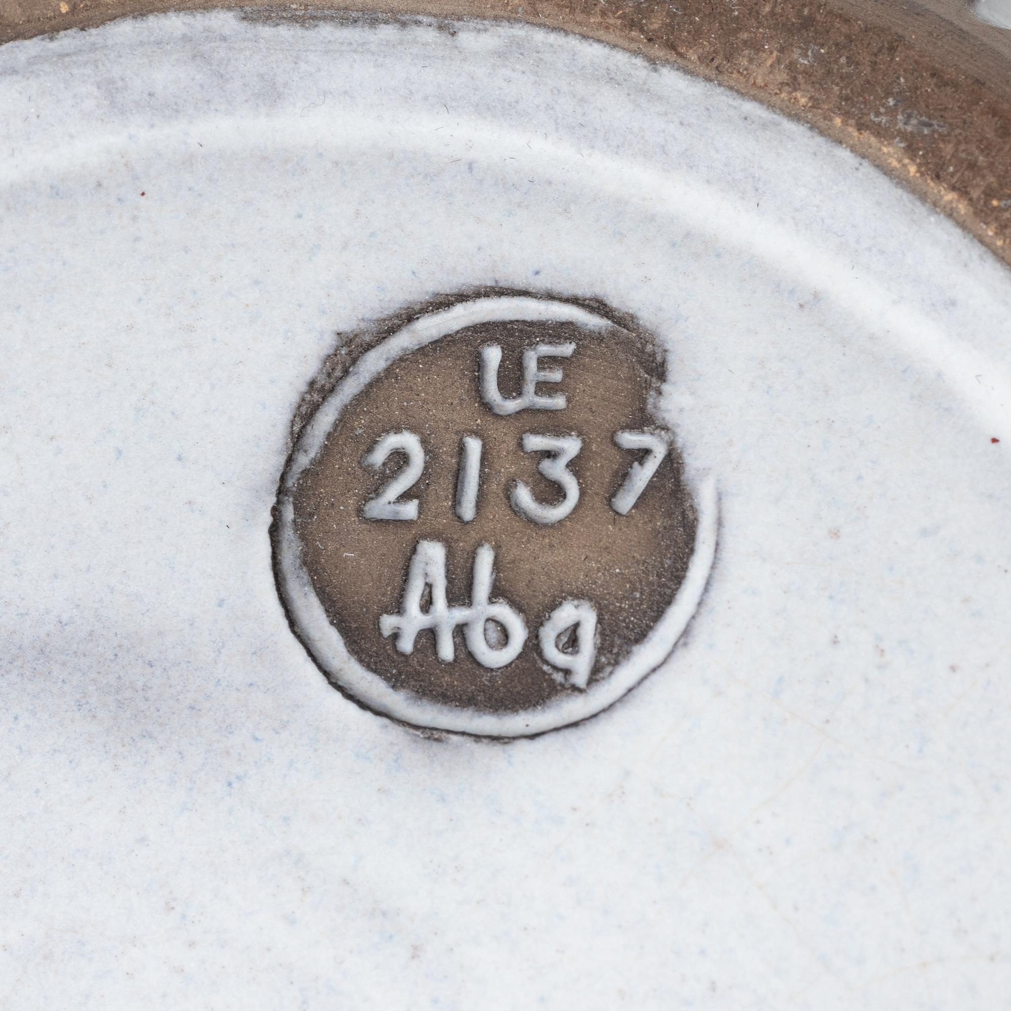 Ingrid Atterberg, vas, "Negro", Upsala-Ekeby, 1950-tal.