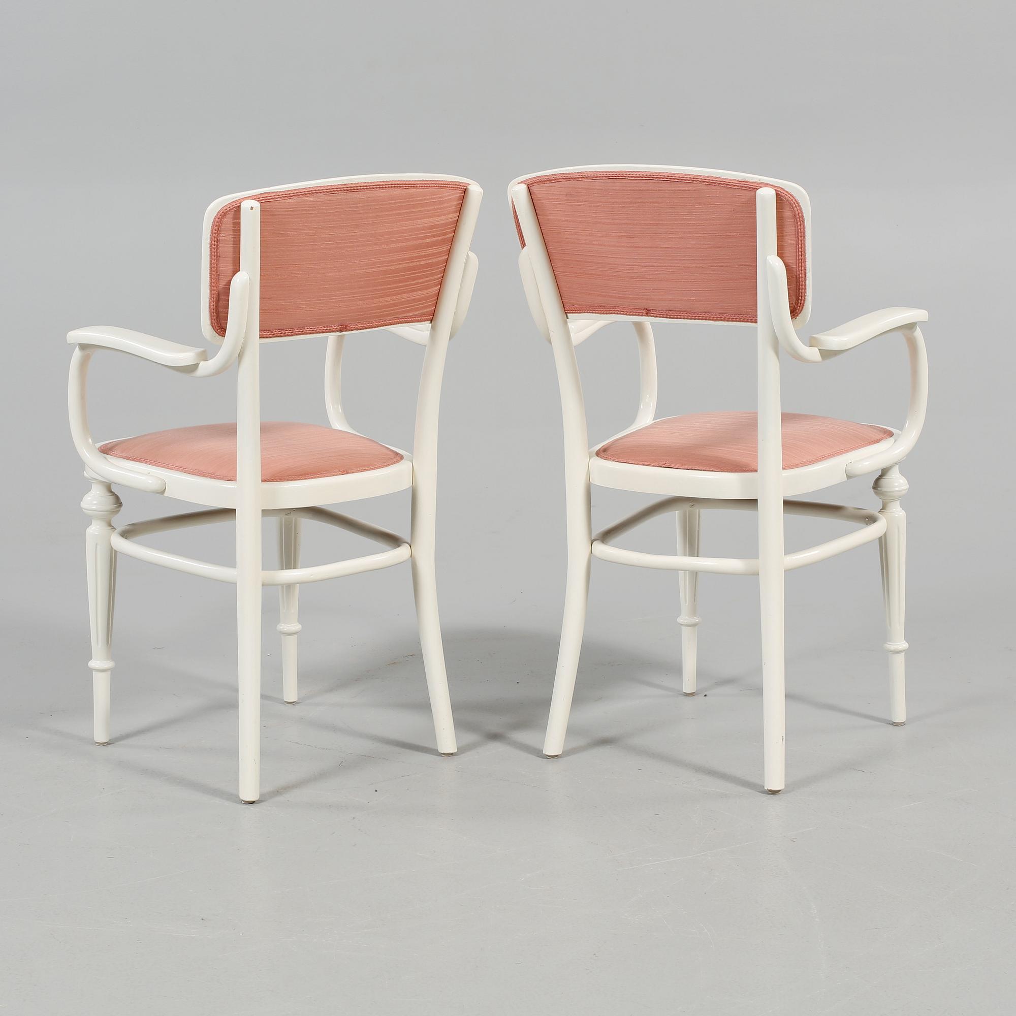 KARMSTOLAR, ett par, Thonet, omkring sekelskiftet 1900.