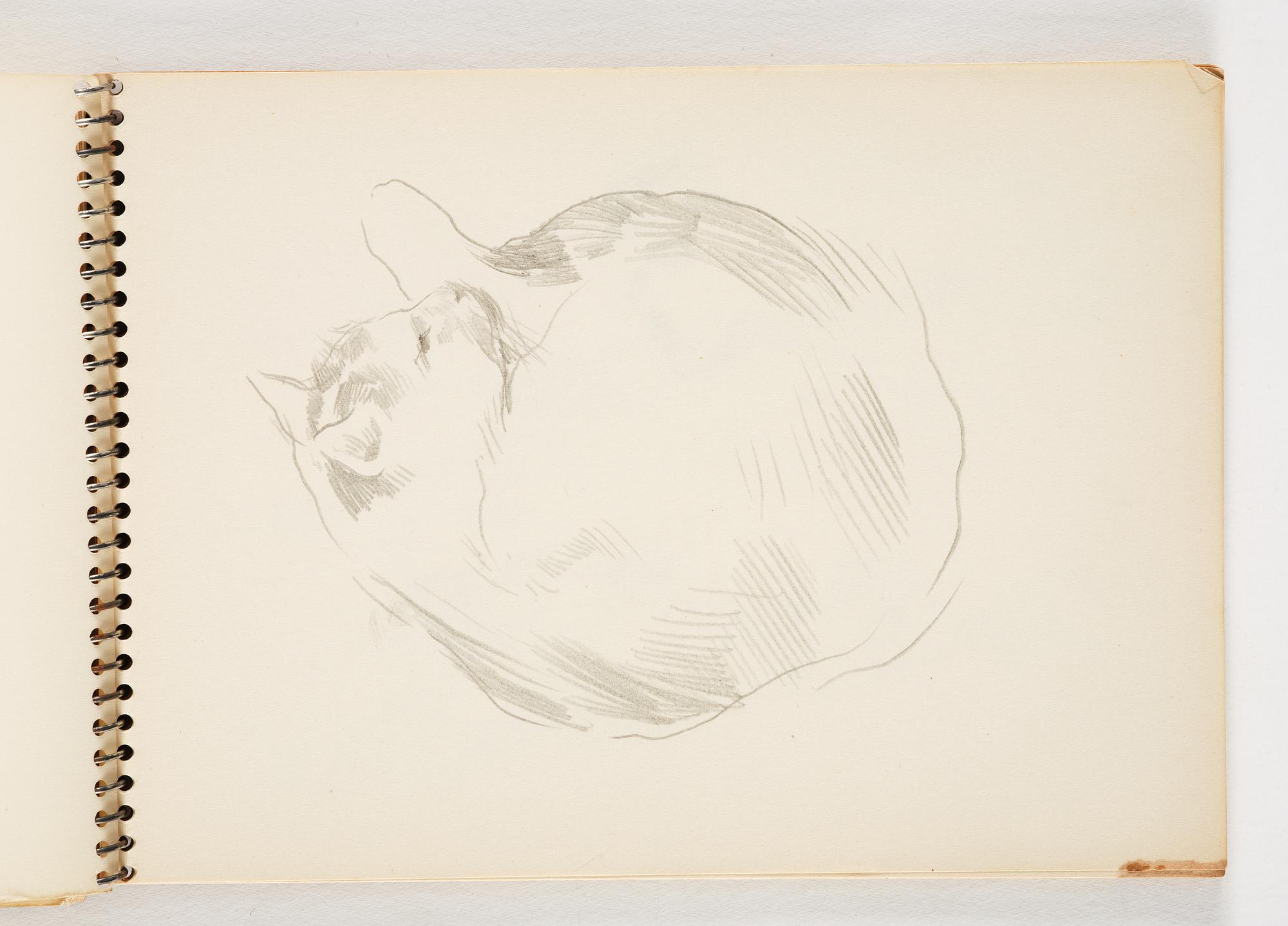 Lotte Laserstein, 4 skissböcker med blyertsteckningar.