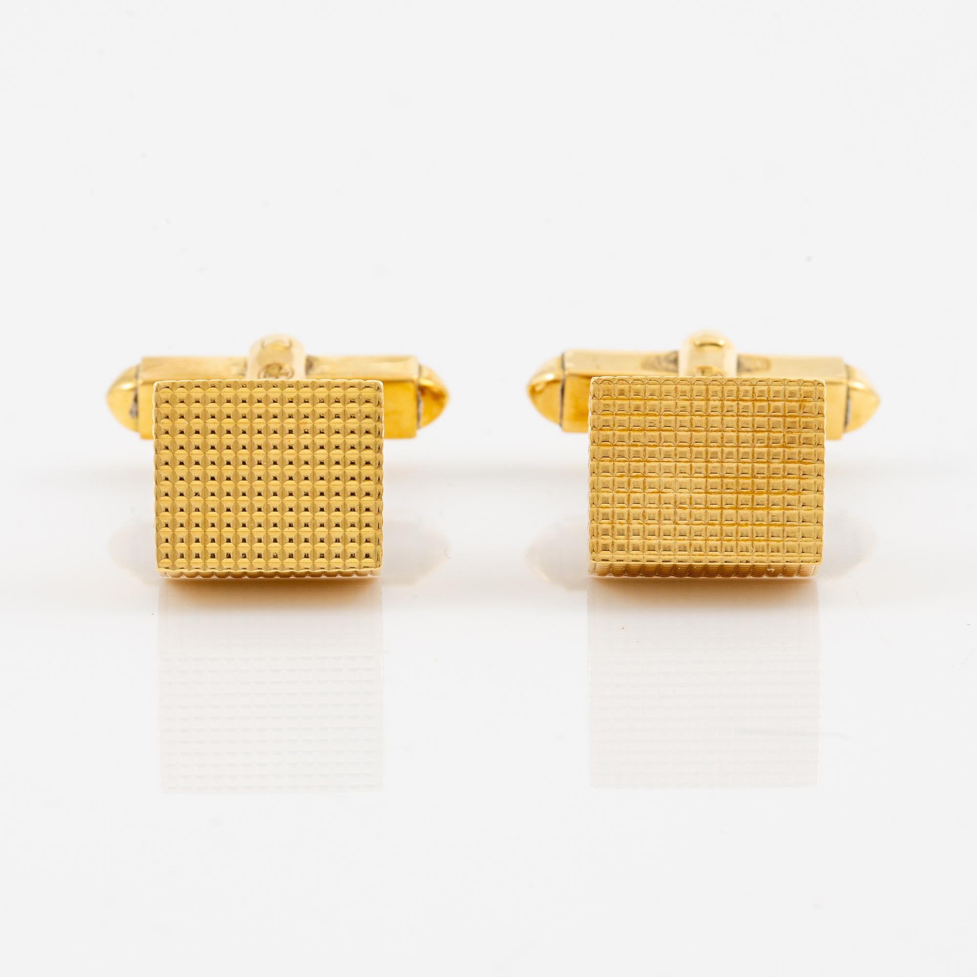 A pair of cufflinks 18K gold, Gübelin.