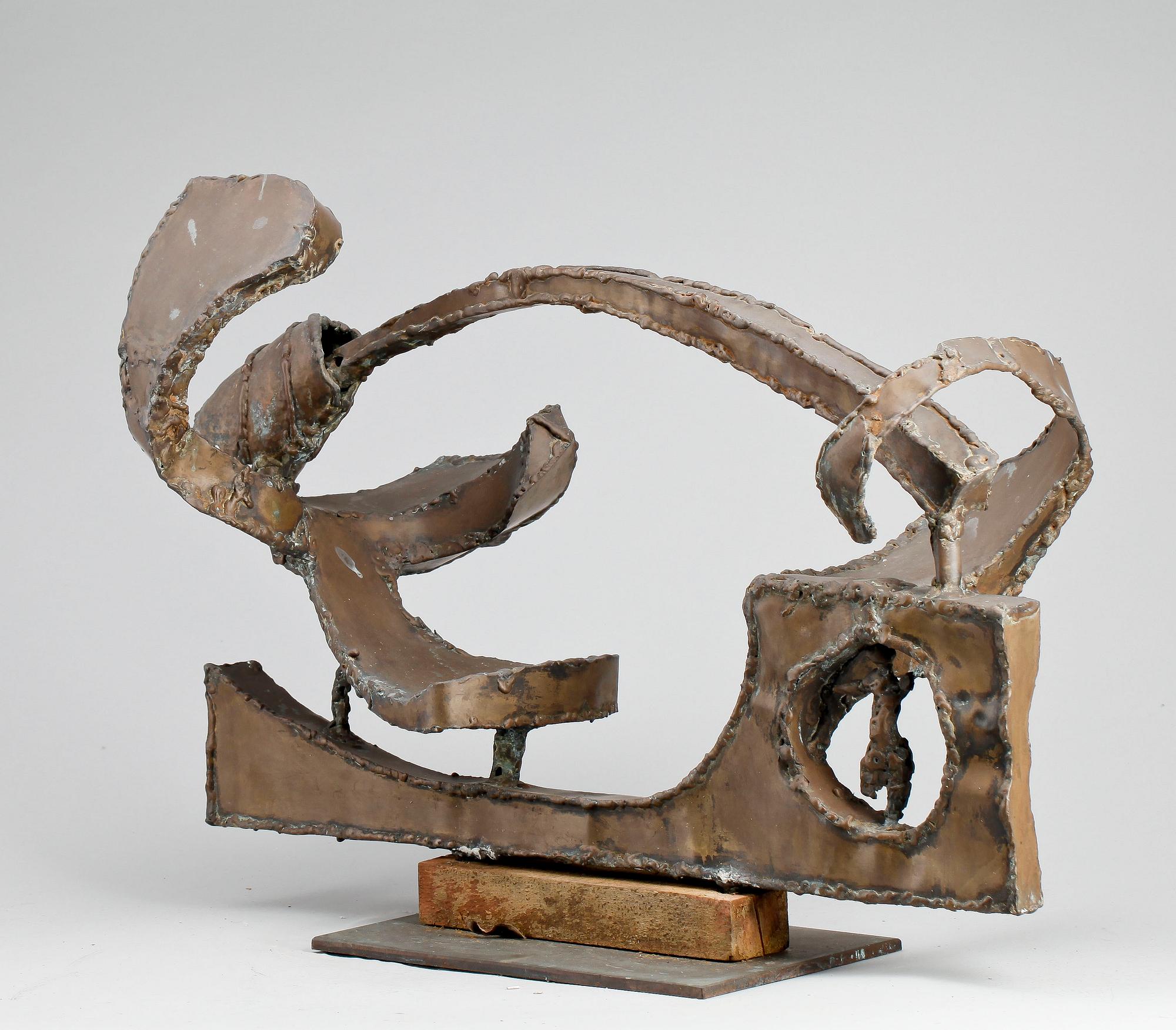 OKÄND KONSTNÄR, skulptur, brons, 1960/70-tal.