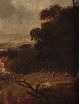 Dionijs Verburgh Circle of, Landscape with figures.