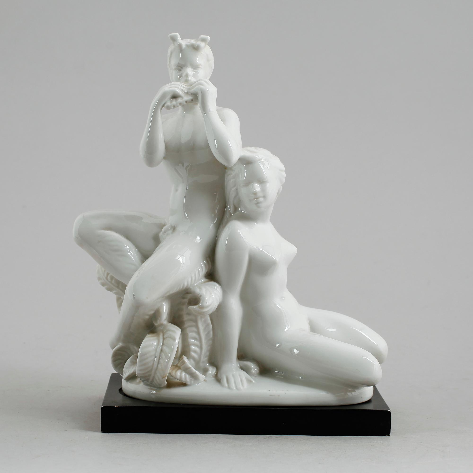 FIGUR, porslin, Harald Salomon, Rörstrand, 1940-tal.