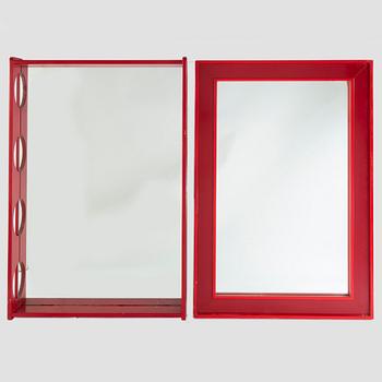 L-G Nilsson, two mirrors, 'Ambassadör' and 'Karneval', AB Nybrofabriken, Fröseke, around the year 1970.