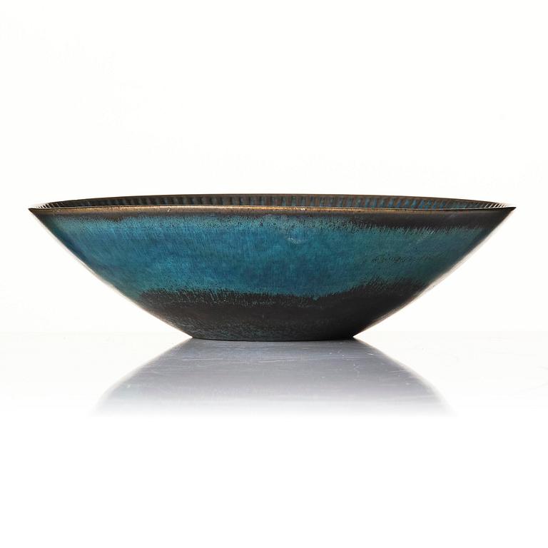 Stig Lindberg, a stoneware bowl, Gustavsberg Studio, Sweden, 1963.