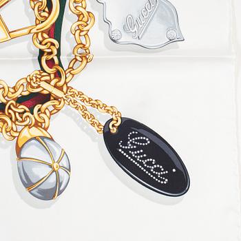Gucci, a twill silk scarf.