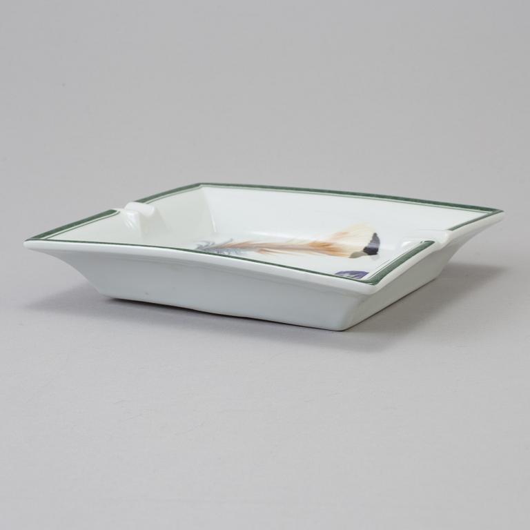 A Limoges porcelain ashtray, France.