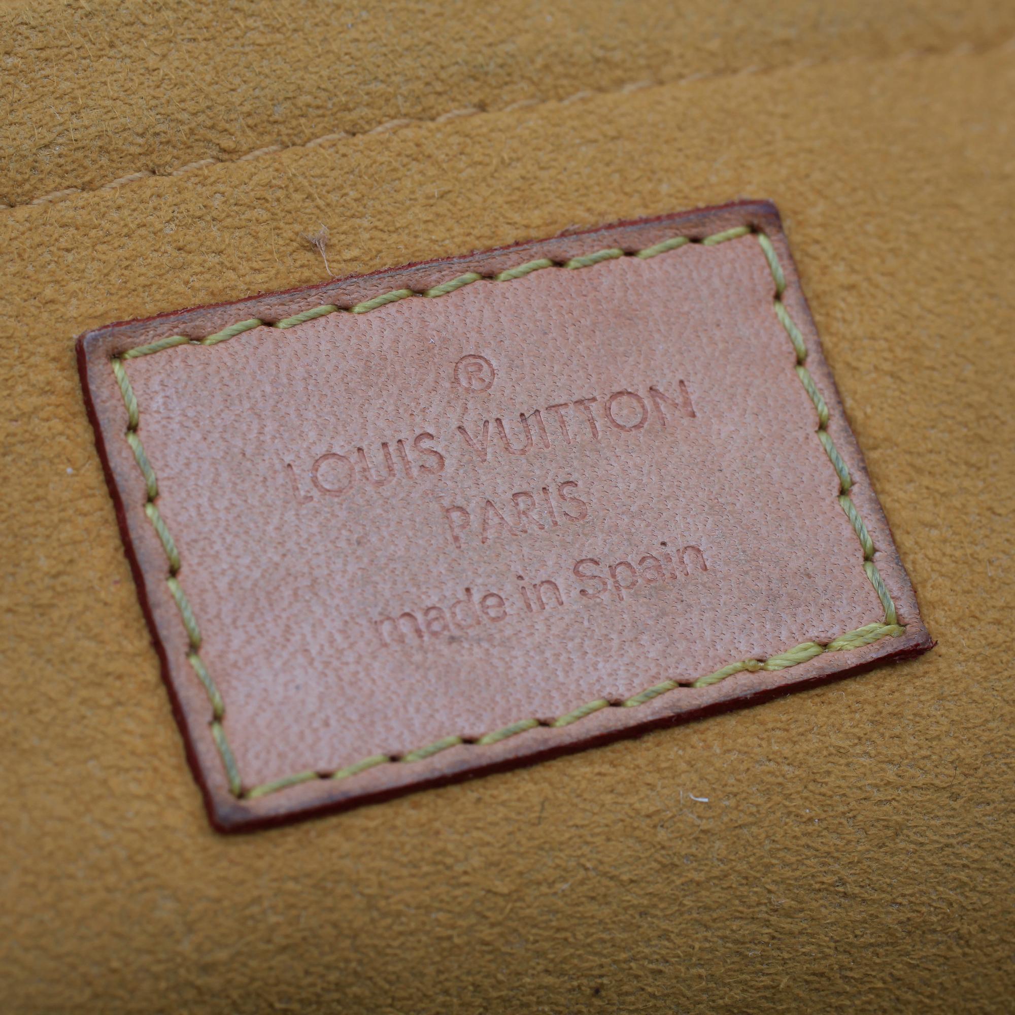 LOUIS VUITTON, a Monogram Denim "Mini Pleaty" handbag.