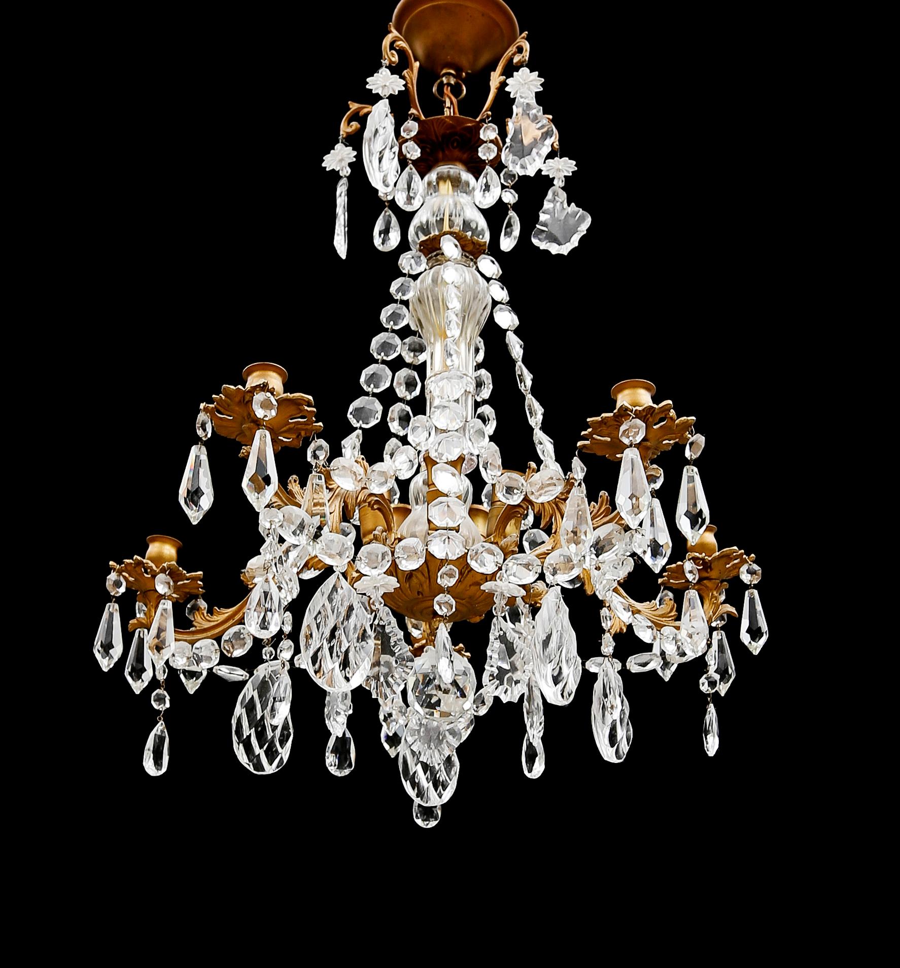 LJUSKRONA, 1900-talets mitt. Höjd 64 cm.