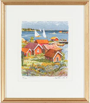 ROLAND SVENSSON, 2 st, färglitografier, signerade och numrerade.