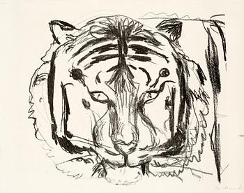 279. Edvard Munch, "Tiger head II" (Tigerkopf II).