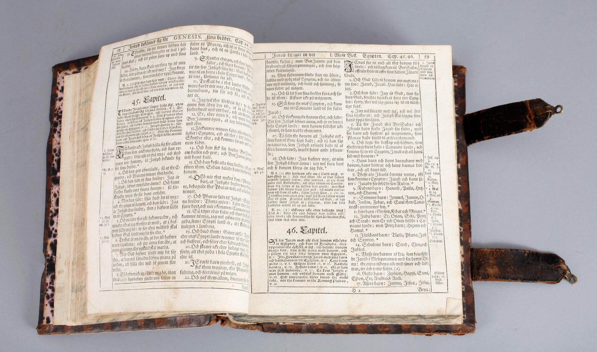 BIBEL, thet är, all then Helga Skrifft, på swensko efter konung Friederich then förstas befalning, Norköping 1728.