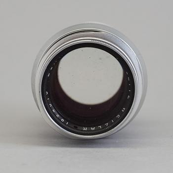 A Chrome Elmar 1:4 / 135 lens no 1894010, Ernst Leitz, Wetzlar.