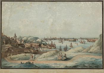 JOHAN FREDRIK MARTIN, Line engraving with hand colouring, I state of II (before lettering), the suite published in 1805.