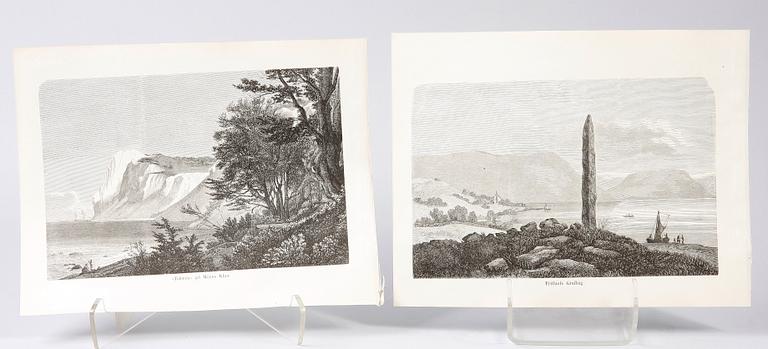 PARTI GRAFIK, bl a Meyer, Lindman, Nordiska tavlor, mm.