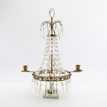 Candelabra in the Gustavian style, mid-20th century.