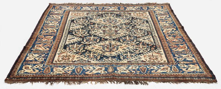An antique Qashqai rug, South Persia, c. 189 x 142 cm.