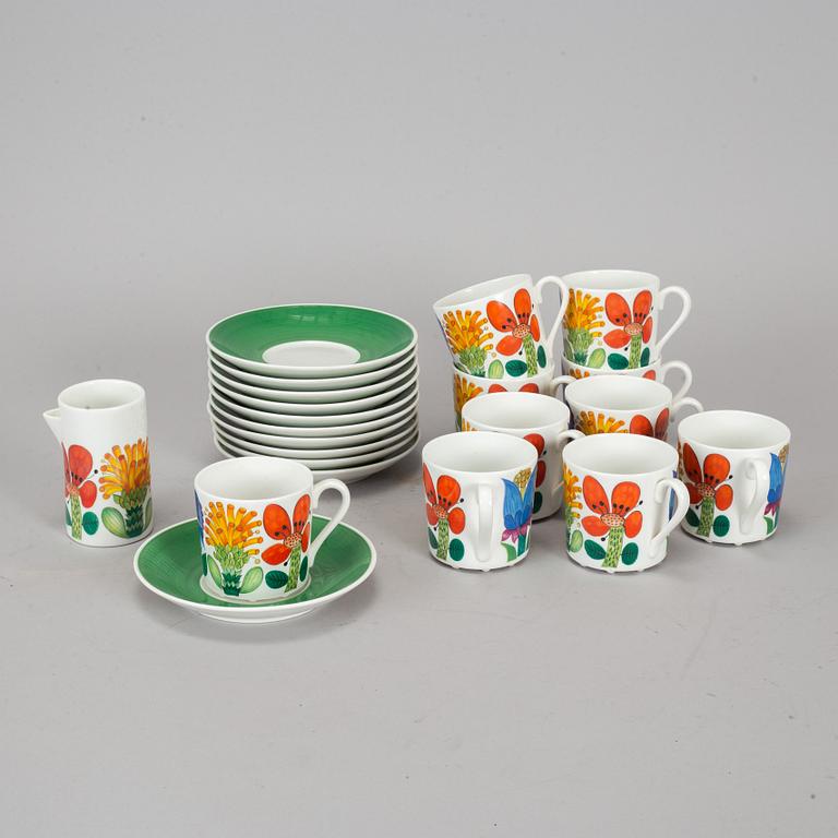 STIG LINDBERG, a part 'Tahiti' porcelain coffee service, Gustavsberg.