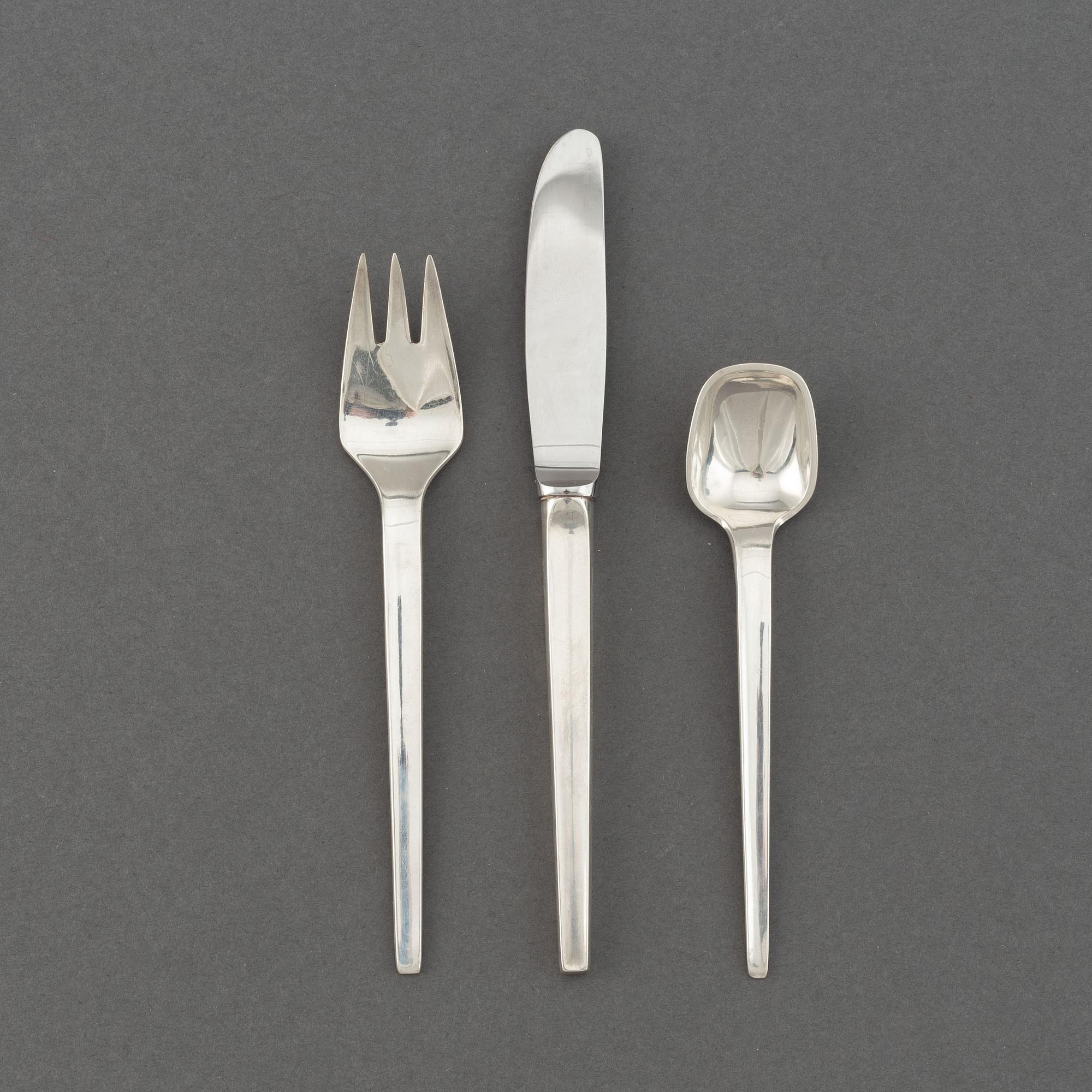 A sterling silver cutlery, GAM Silfur, Reykjavik, Island, 1970s. (36 pc).
