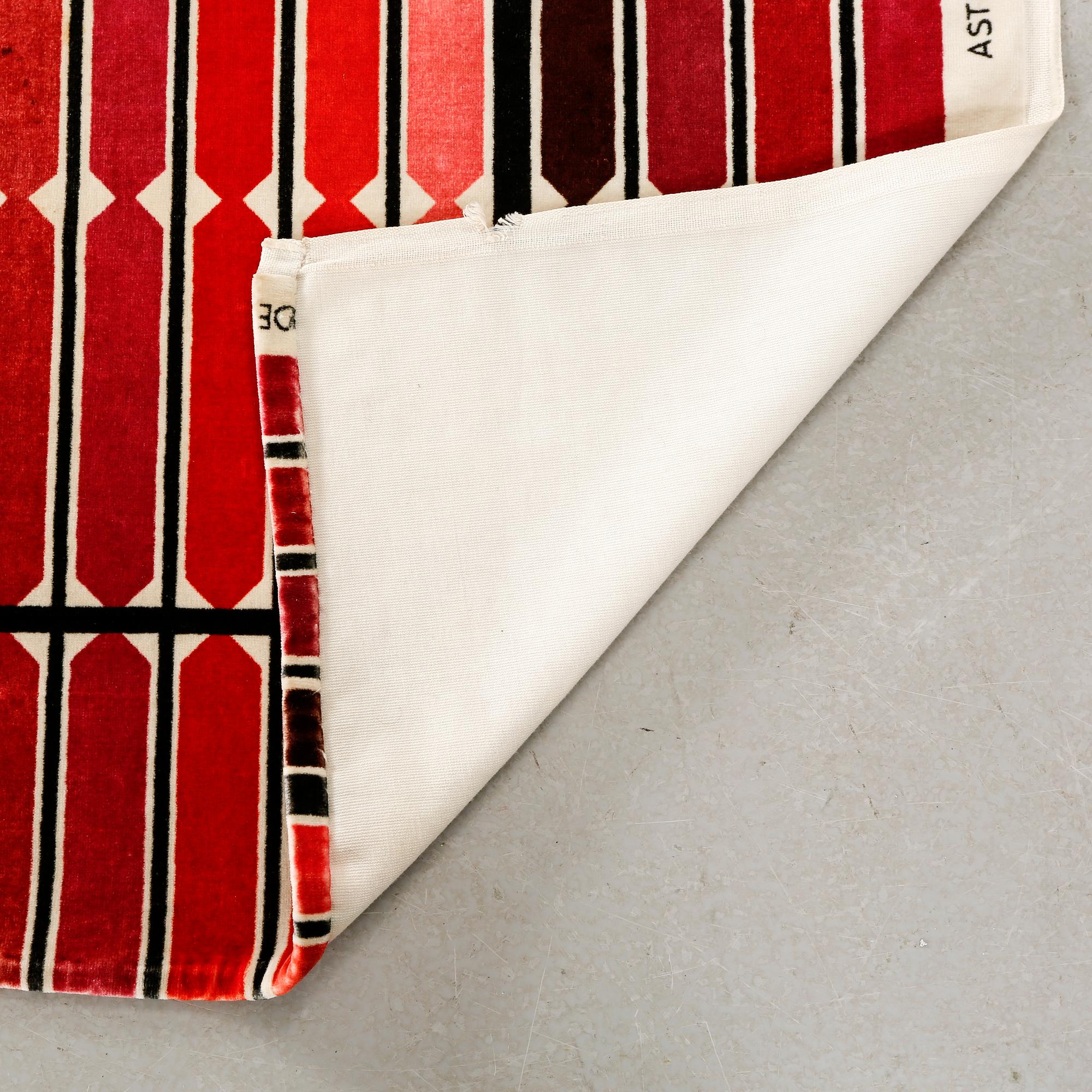 ASTRID SAMPE, textilvåd, "Windy Way", Triva Textil för Nordiska Kompaniet, omkring 1900-talets mitt.