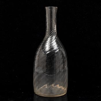 A Swedis glass decanter, first half of the 19th Century.
