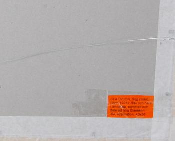 CLAESSON, STIG (Slas), collage. Sign o dat 84.