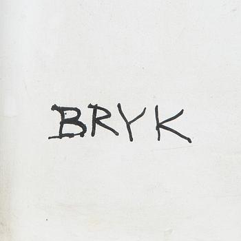 Rut Bryk, a stoneware wall relief signed a tergo BRYK.