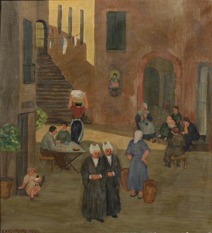 ELSA KEY-ÅBERG, olja på duk. Sign och dat 1938.