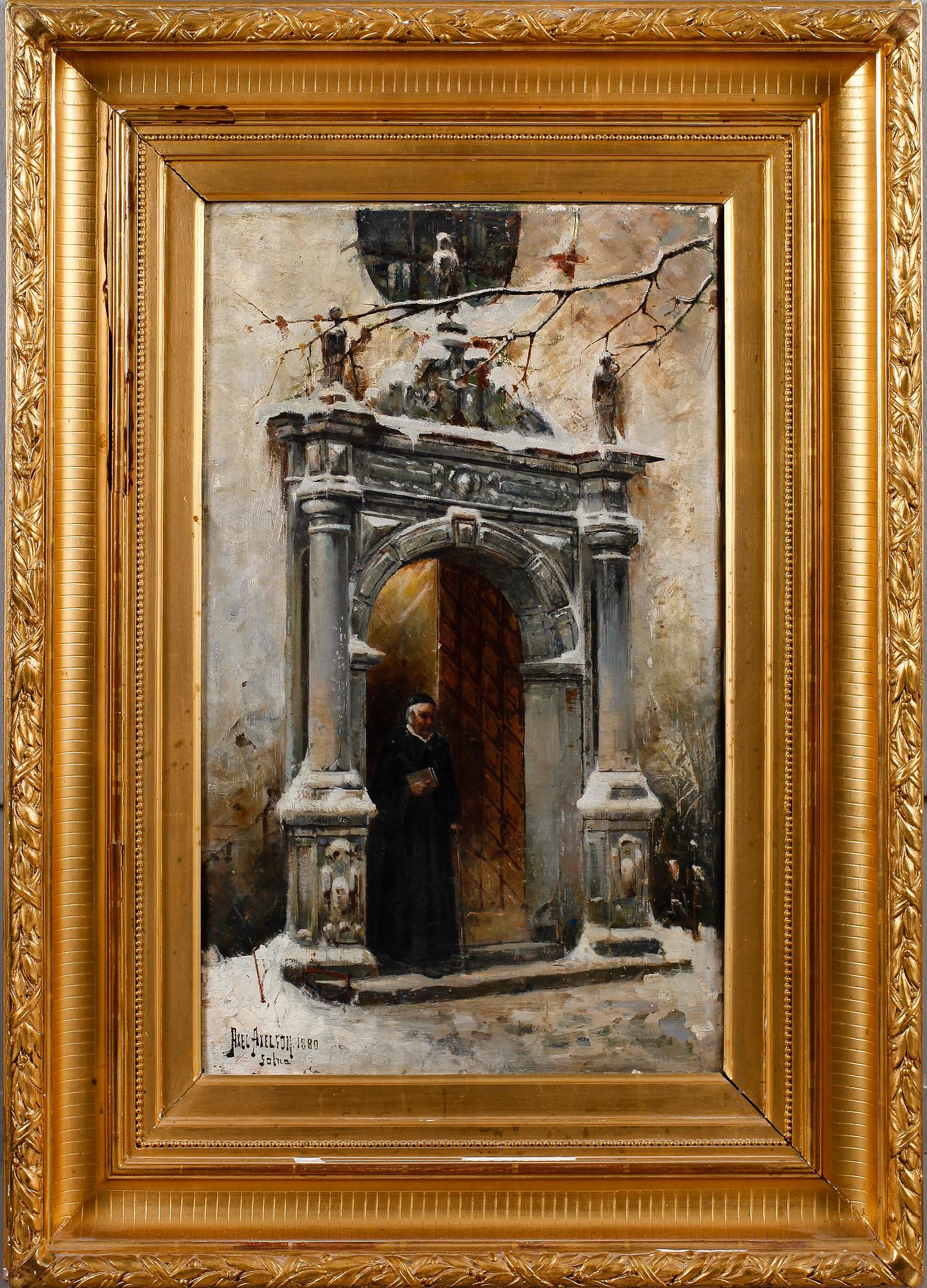 AXEL AXELSSON, olja på duk, signerad och daterad 1880.