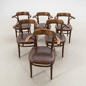Armchairs 6 pcs Gemla late 20th century.