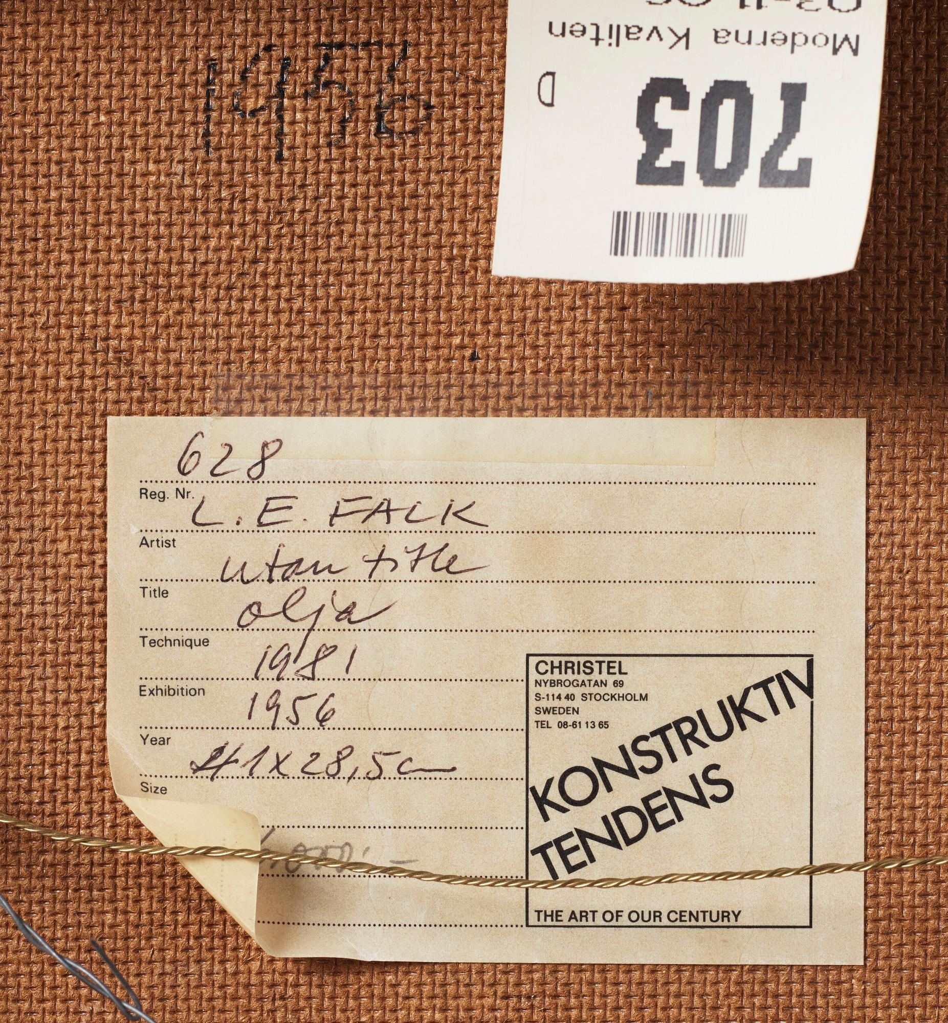 Lars-Erik Falk, Untitled.