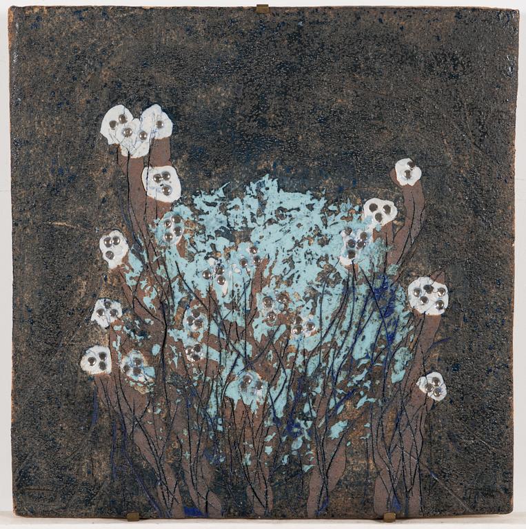 Francesca Mascitti-Lindh,, A stoneware relief, signed F. Lindh Arabia.