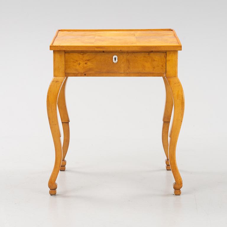 A birch desk, second half of the 19th Century.