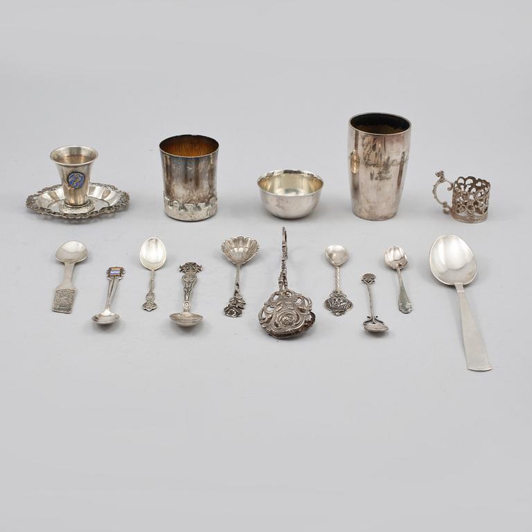 PARTI SILVER, 24 delar, 1900-tal, vikt 600 gram .