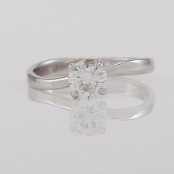 RING, 18K vitguld och diamant ca 0.70 ct.