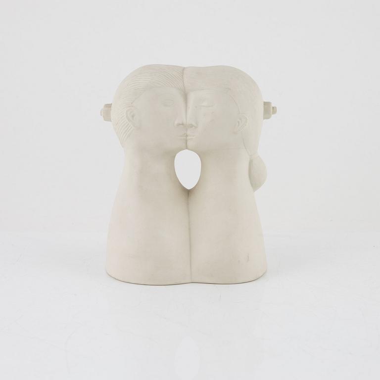 Stig Lindberg, sculpture, parian, "De tu", Gustavsberg.