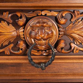 Bar cabinet, Baroque style, 20th century.