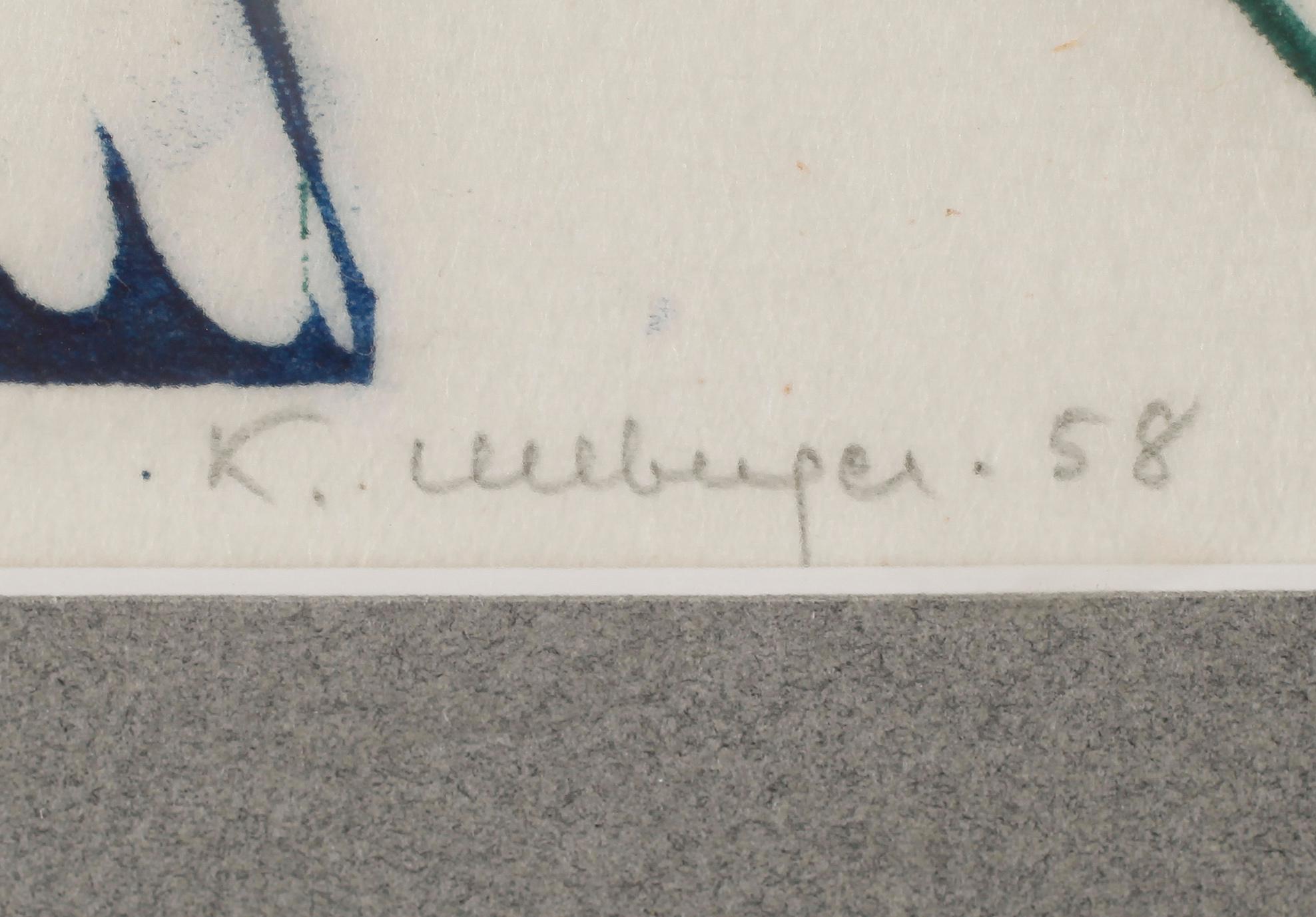 KURT ULLBERGER, träsnitt, signerad och numrerad 16/25.