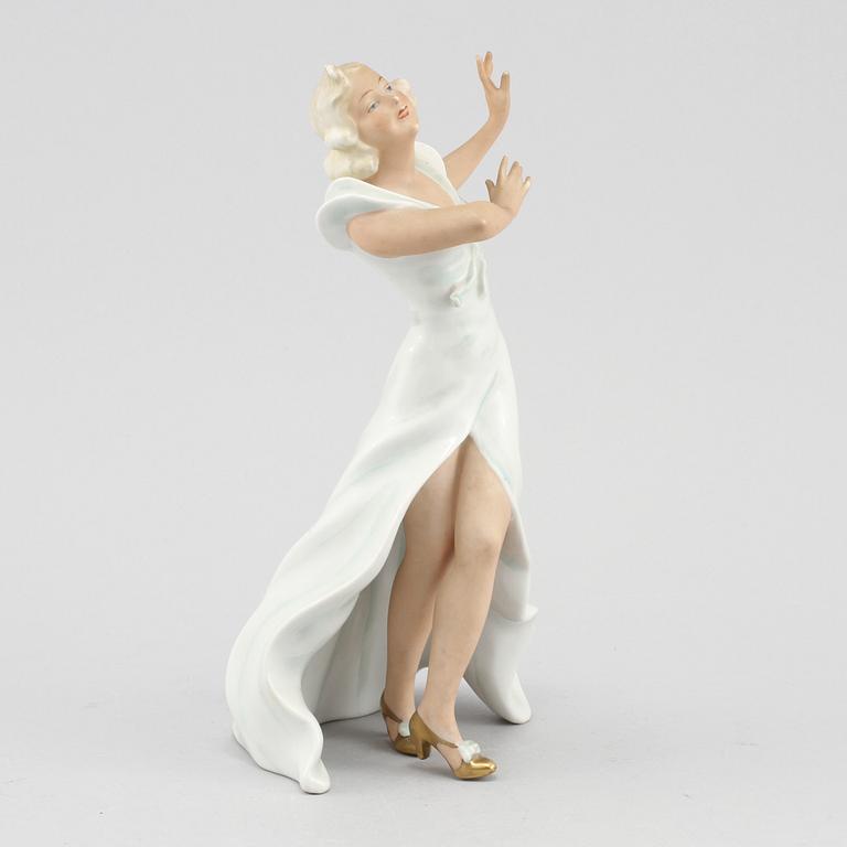 FIGURIN, porslin, Schaubach Kunst, Tyskland 1930-40-tal.