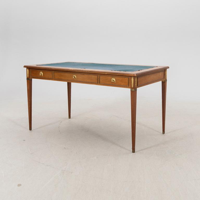 A late Gustavian style mahogany desk first half of the 20th century.
