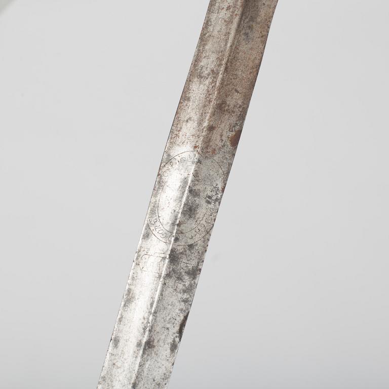 A 17th century sword. Dated 1644.