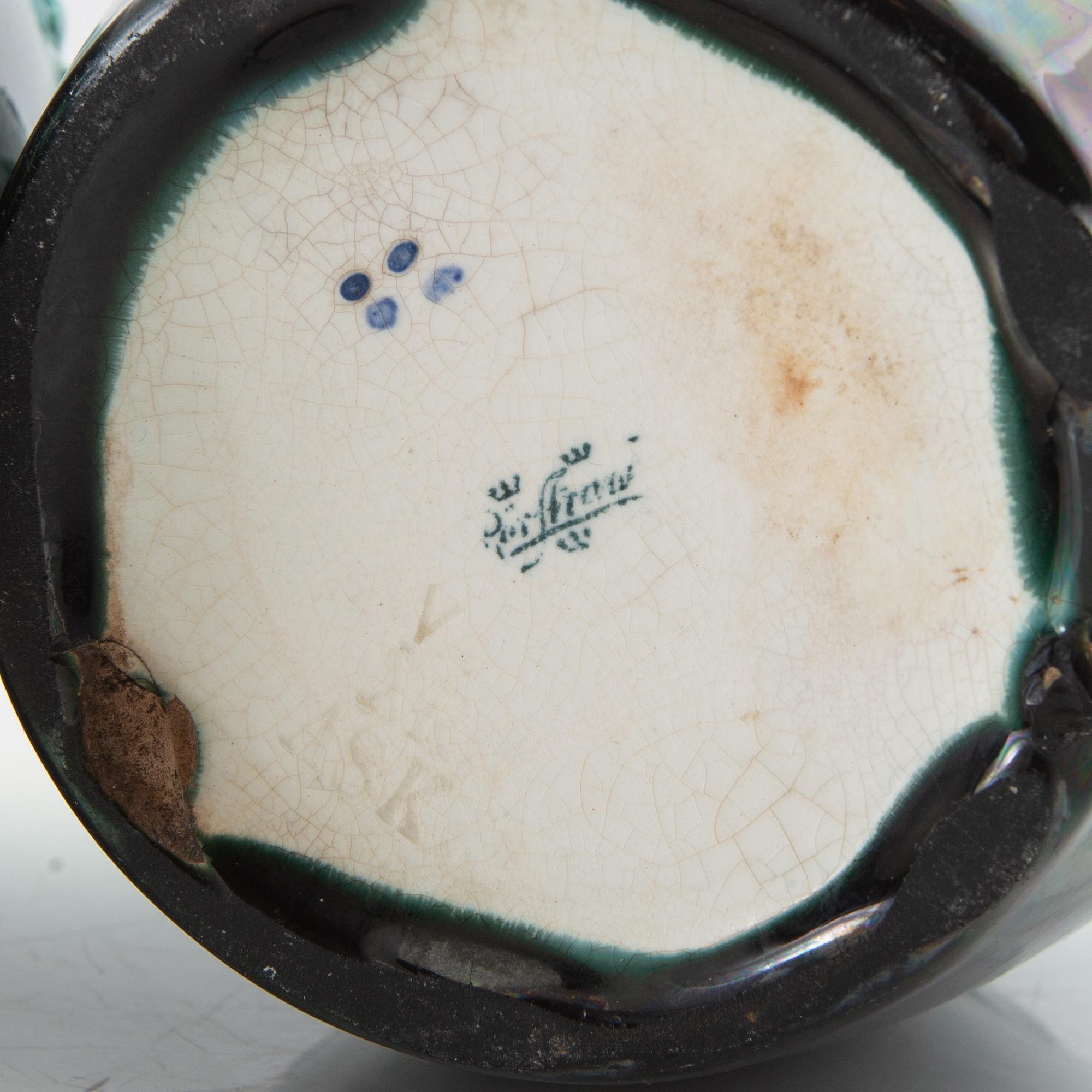 Vases a pair, Rörstrand, Art Nouveau.