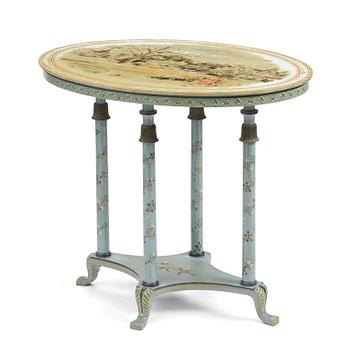 341. Carl Malmsten, an oval Swedish Grace table, cabinetmaker Albin Johansson, Stockholm, for Villa Kvikkjokk, 1927.