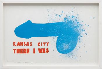 Jim Dine, "Kansas City There I Was" - From the "Oo La La" portfolio - collaboration with Ron Padgett.