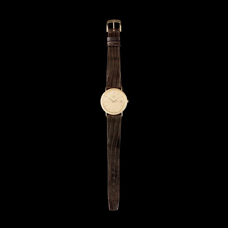 ARMBANDSUR, herr, 18k guld, Omega, 1990-tal.