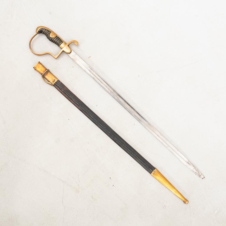 A German NCO's sabre 1889 pattern with scabbard.