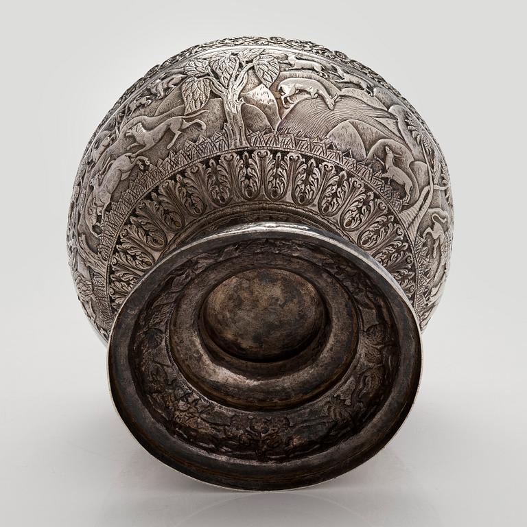 A silver bowl, Cambodia.