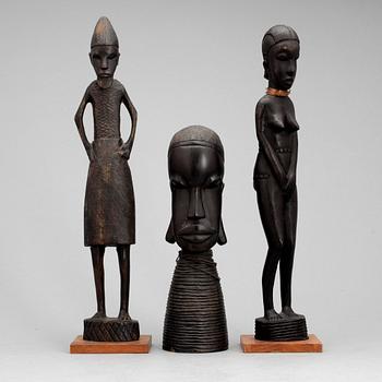SKULPTURER, 3st, Afrika, 1900-talets andra hälft.